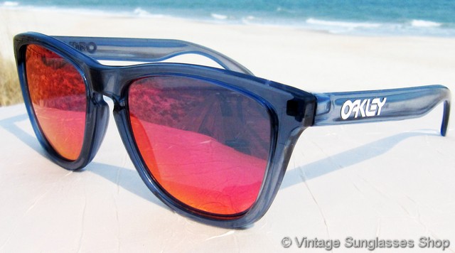 Oakley Frogskins Crystal Black Positive Red Iridium Sunglasses Oakley Frogskins Crystal Black Positive Red Iridium Sunglasses